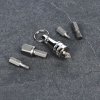 SK11 Japanese Quick Release Bit Holder with Key Ring, Silver - SBH-S