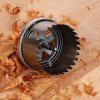 SK11 Japanese 3-Piece Deep Hole Saw Kit for Wood - 40 mm