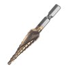 SK11 TiN-Coated HSS Spiral Step Drill Bit - SSD-4
