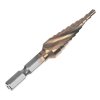 SK11 TiN-Coated HSS Spiral Step Drill Bit - SSD-4