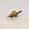 SK11 TiN-Coated HSS Spiral Step Drill Bit - SSD-5