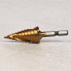 SK11 TiN-Coated HSS Spiral Step Drill Bit - SSD-5