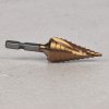 SK11 TiN-Coated HSS Spiral Step Drill Bit - SSD-2