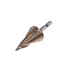 SK11 TiN-Coated HSS Spiral Step Drill Bit - SSD-6
