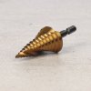 SK11 TiN-Coated HSS Spiral Step Drill Bit - SSD-3