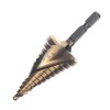 SK11 TiN-Coated HSS Spiral Step Drill Bit - SSD-3