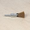 SK11 Crimped Brass Wire End Brush with 6 mm Round Shank - 15 mm