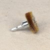 SK11 Brass Wire Wheel Brush with 6.35 mm Hex Shank - 40 mm