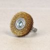 SK11 Brass Wire Wheel Brush with 6.35 mm Hex Shank - 40 mm