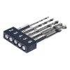 E-VALIE 4-Piece Stubby Metal Drill Bit Set - ESTD-5HEX