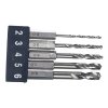 E-VALIE 4-Piece Stubby Metal Drill Bit Set - ESTD-5HEX