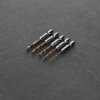 E-VALUE 5-Piece Stubby TiN-Coated Metal Drill Bit Set - ESTDT-5HEX