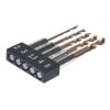 E-VALUE 5-Piece Stubby TiN-Coated Metal Drill Bit Set - ESTDT-5HEX