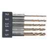 E-VALUE 5-Piece Stubby TiN-Coated Metal Drill Bit Set - ESTDT-5HEX