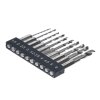 E-VALUE 10-Piece Stubby HSS Drill Bit Set - ESTD-10HEX