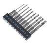 E-VALUE 10-Piece Stubby HSS Drill Bit Set - ESTD-10HEX