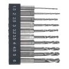 E-VALUE 10-Piece Stubby HSS Drill Bit Set - ESTD-10HEX