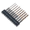 E-VALUE 10-Piece Stubby TiN-Coated Metal Drill Bit Set - ESTDT-10HEX