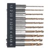 E-VALUE 10-Piece Stubby TiN-Coated Metal Drill Bit Set - ESTDT-10HEX