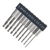 E-VALUE 10-Piece Stubby HSS-Co Drill Bit Set - ESSD-10HEX
