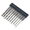 E-VALUE 10-Piece Stubby HSS-Co Drill Bit Set - ESSD-10HEX