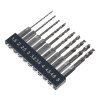 E-VALUE 10-Piece Stubby HSS-Co Drill Bit Set - ESSD-10HEX