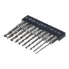 E-VALUE 10-Piece Stubby HSS-Co Drill Bit Set - ESSD-10HEX