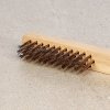 SK11 Japanese Wire Brush with Plated Bristles and Wooden Handle - No.100