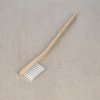 SK11 Japanese Long Nylon Wire Brush with Curved Bamboo Handle - No.124