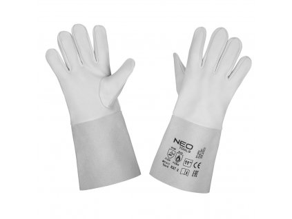 Svářečské rukavice z kozí kůže NEO - 97-653 (Velikost rukavic 11")