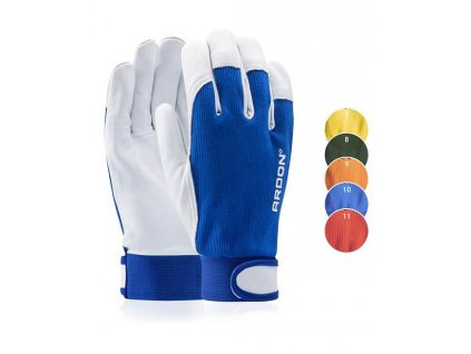 Kombinované rukavice ARDON®HOBBY 10/XL - s prodejní etiketou - modré (Barva UNI, Velikost V1/10)