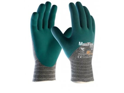 ATG® máčené rukavice MaxiFlex® Comfort™ 34-925 07/S DOPRODEJ (Barva Zelená, Velikost 10)