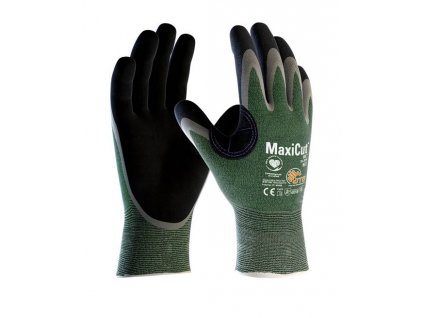 ATG® protiřezné rukavice MaxiCut® Oil™ 34-304 07/S (Barva Zelená, Velikost V1/10)
