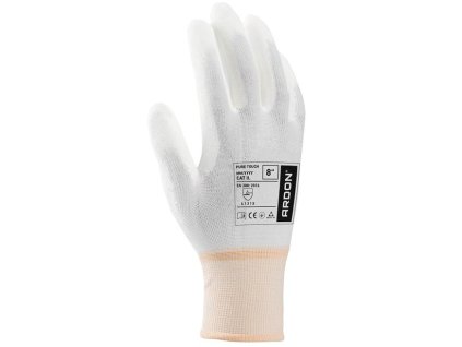 Máčené rukavice ARDON®PURE TOUCH WHITE 06/XS (Barva Bílá, Velikost 11)
