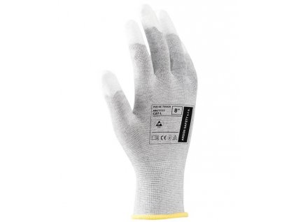 ESD rukavice ARDONSAFETY/PULSE TOUCH 06/XS (Barva Šedá, Velikost V1/08)