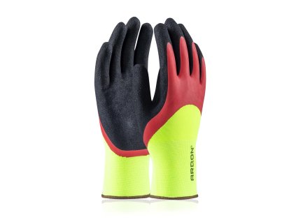 Máčené rukavice ARDON®PETRAX DOUBLE 07-SPE (Barva červené odstíny, Velikost 07-SPE)