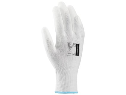 Máčené rukavice ARDONSAFETY/BUCK WITH LABEL 08/M - s prodejní etiketou (Barva Bílá, Velikost XXL)