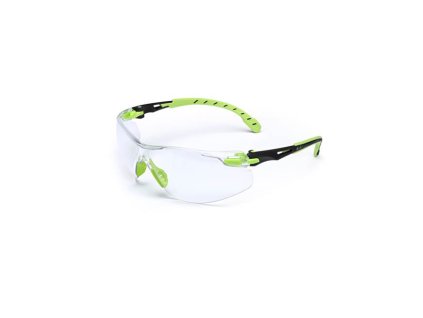 S1201SGAF-EU, Čiré polykarb. brýle Solus Scotchgard AS (zeleno-černé) DOPRODEJ