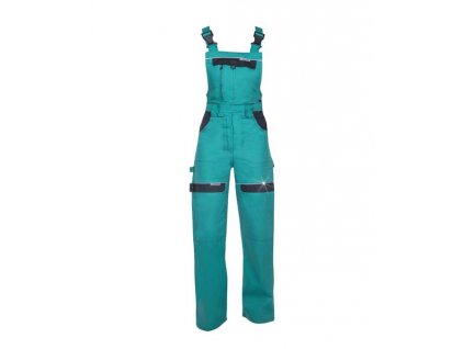 Zelené dámské pracovní kalhoty s laclem ARDON®COOL TREND