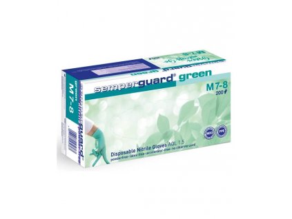 Jednorázové rukavice SEMPERGUARD® GREEN 09/L - powder free - 10 piece pack