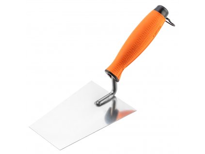 Zednická štukatérská lžíce trapézová, 140 mm, dvoumateriálová rukojeť