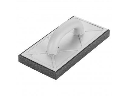 Hladítko s šedou houbou 25 mm, 280 x 140 mm, plastový úchyt