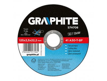 Řezný kotouč 125 x 2,5 x 22,2 mm, 41 A30-T-BF