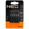 Bit do rázových utahováku S2, 50 mm, PZ1 - 5 ks 09-578 Neo Tools