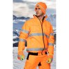 Zimní čepice pletená fleece  ARDON®SPARK s reflex. pruhem oranžová
