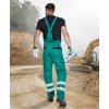 Kalhoty s laclem ARDON®COOL TREND s reflex. pruhy zelené