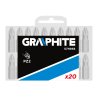 Šroubovací bity PZ2 x 25 mm 1/4" 20 ks 57H956 Graphite
