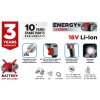 Akumulátorový rázový utahovák Energy+ 18V, Li-Ion, bez baterie