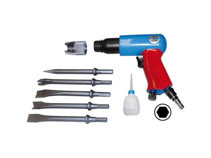 Pneumatické sekací kladivo 10 PRO, 8dílná sada