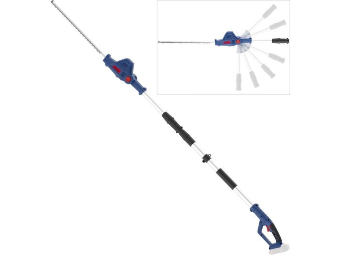 Akumulátorové teleskopické nůžky na živé ploty HST 18-0